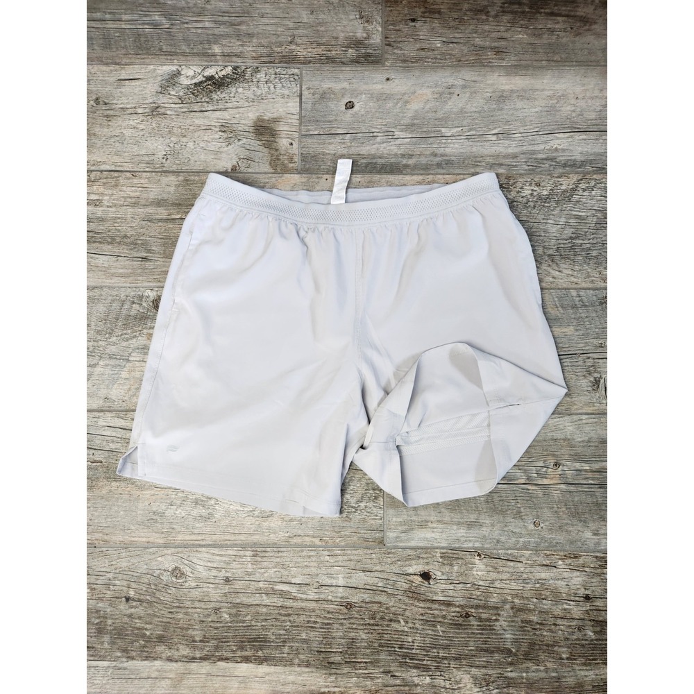Mens XXL Fabletics Fundamental Shorts Lined 7 inch Workout Gym Athletic Pockets